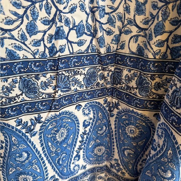 J. Crew Blue and White Floral Paisley Maxi Dress - Picture 3 of 7